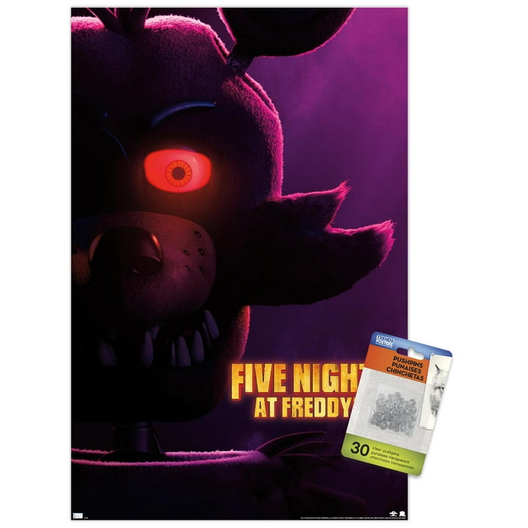 Five Nights at Freddy's Movie - Foxy One Sheet Wall Poster with Push Pins,  14.725 x 22.375 