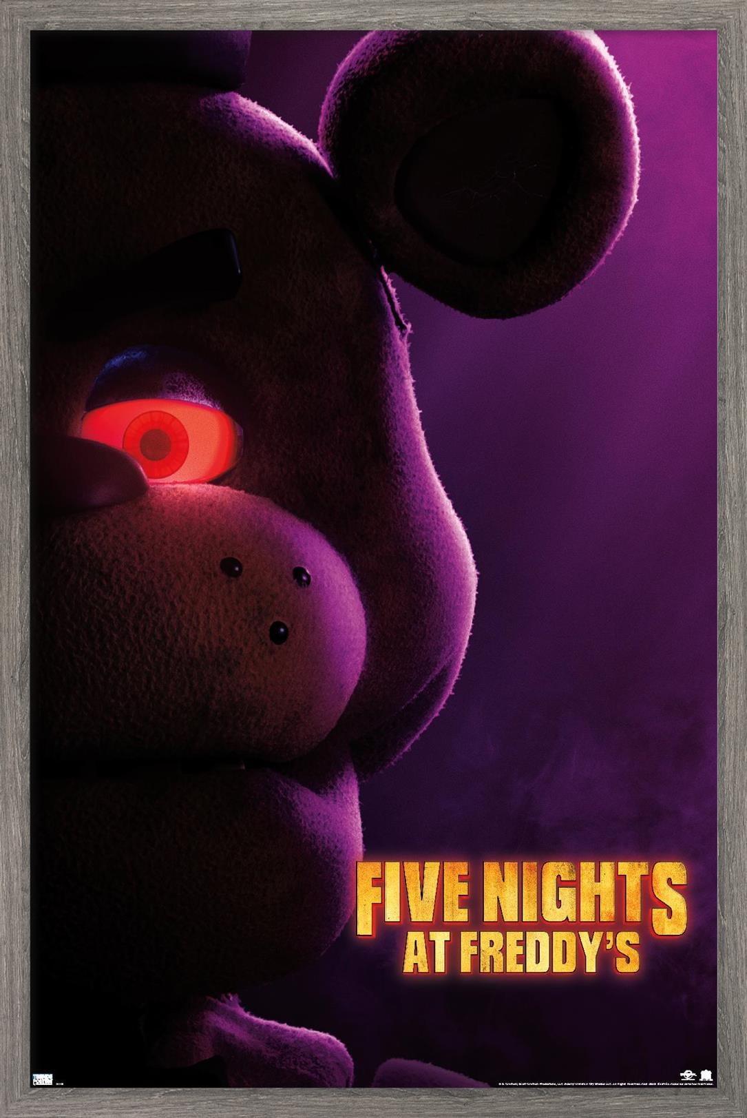 Five Nights at Freddy's Movie - Freddy One Sheet Wall Poster, 14.725" x 22.375" Framed