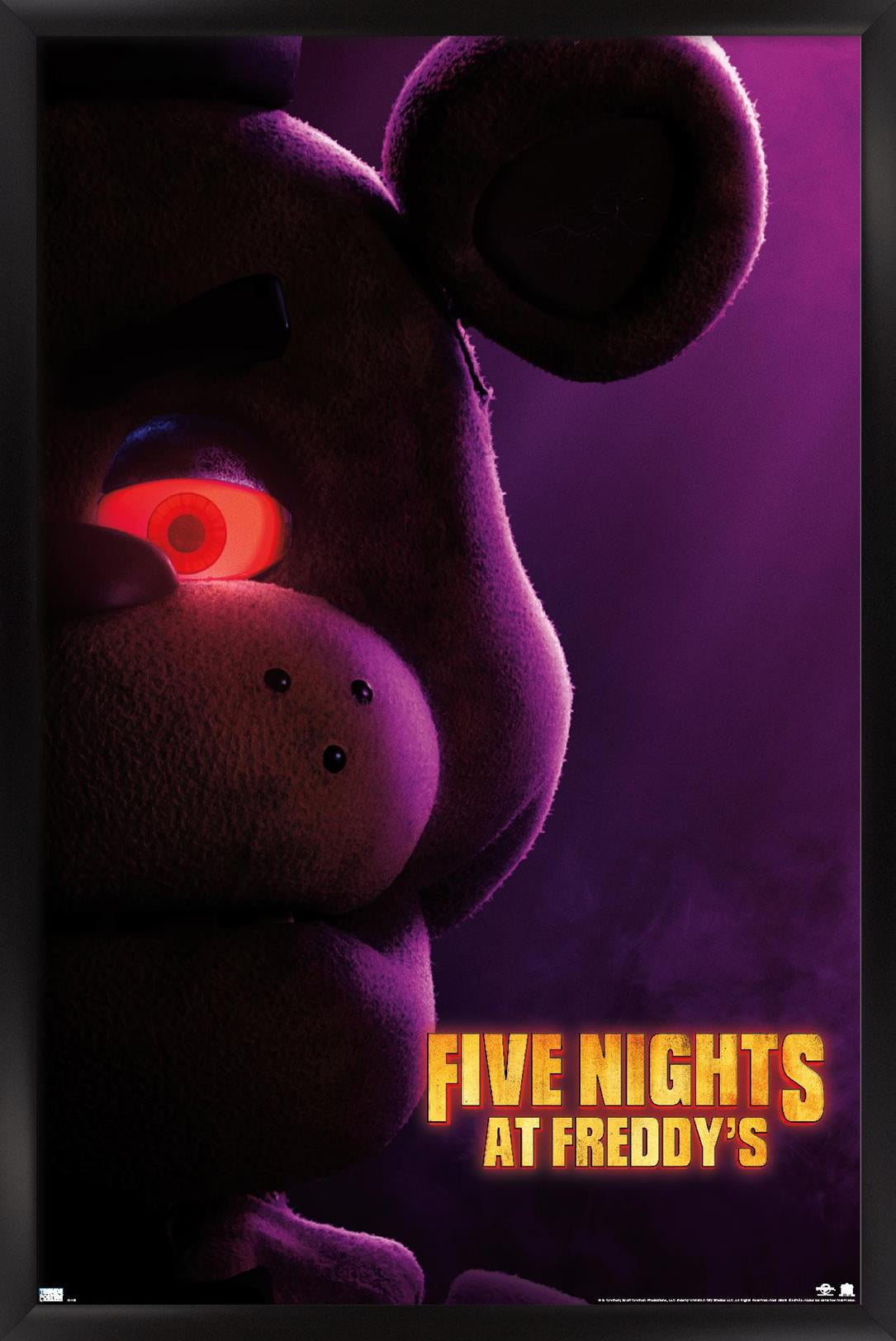 Five Nights at Freddy's Movie - Freddy One Sheet Wall Poster, 14.725" x 22.375" Framed