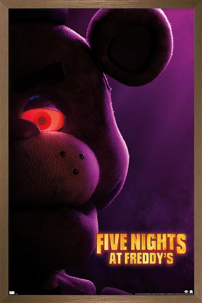 Five Nights at Freddy's Movie - Freddy One Sheet Wall Poster, 22.375" x 34" Framed
