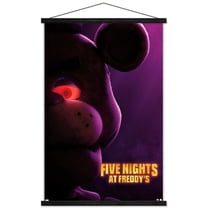 Five Nights at Freddy's Movie - Freddy One Sheet Wall Poster with Magnetic Frame, 22.375" x 34"