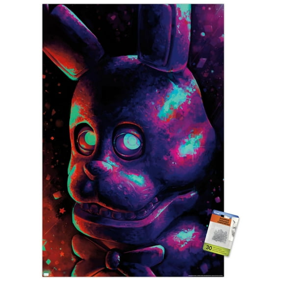 Five Nights at Freddy's - Neon Heat Wall Poster with Pushpins, 22.375" x 34"