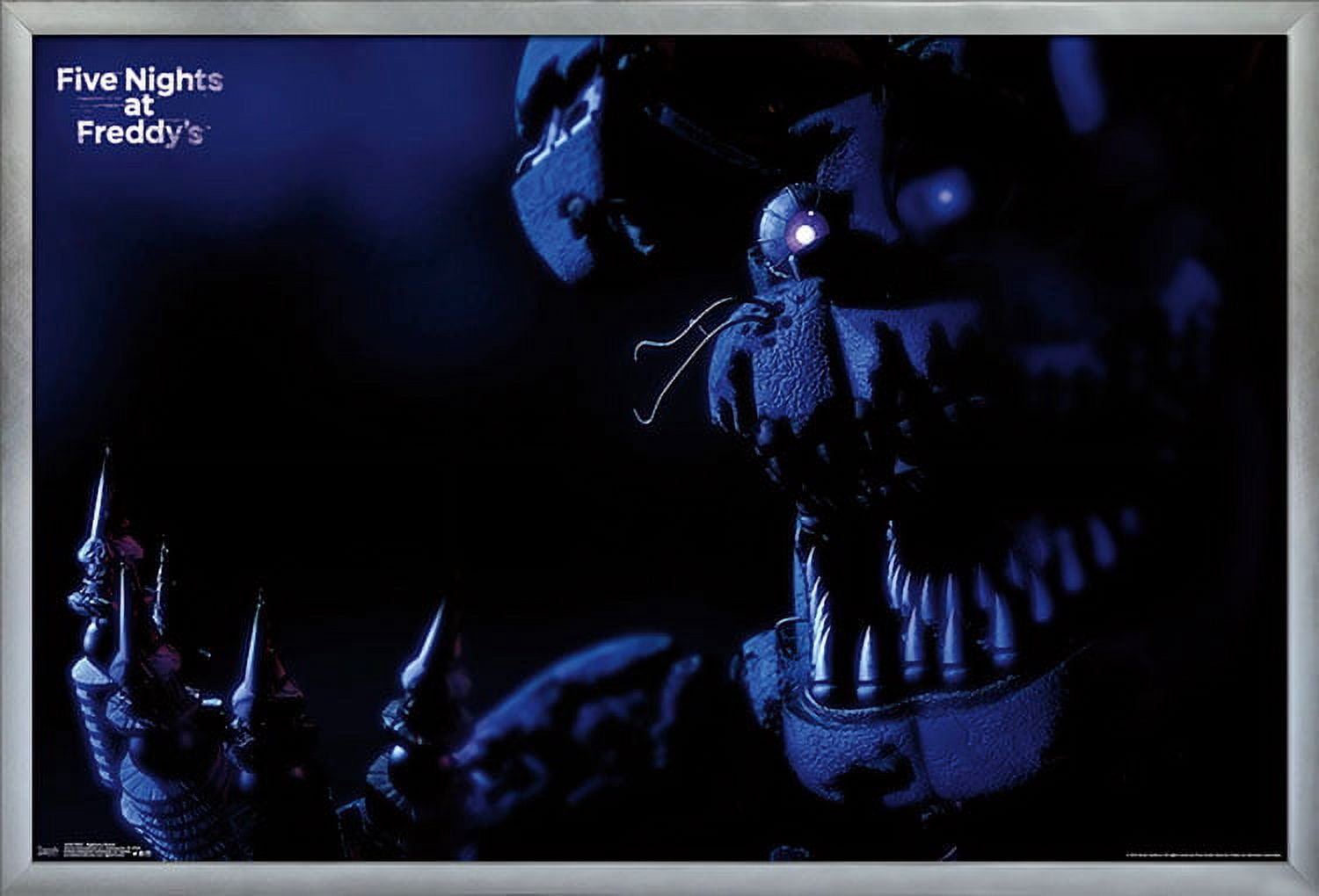 Five Nights at Freddy's - Nightmare Bonnie Wall Poster, 22.375" x 34", Framed