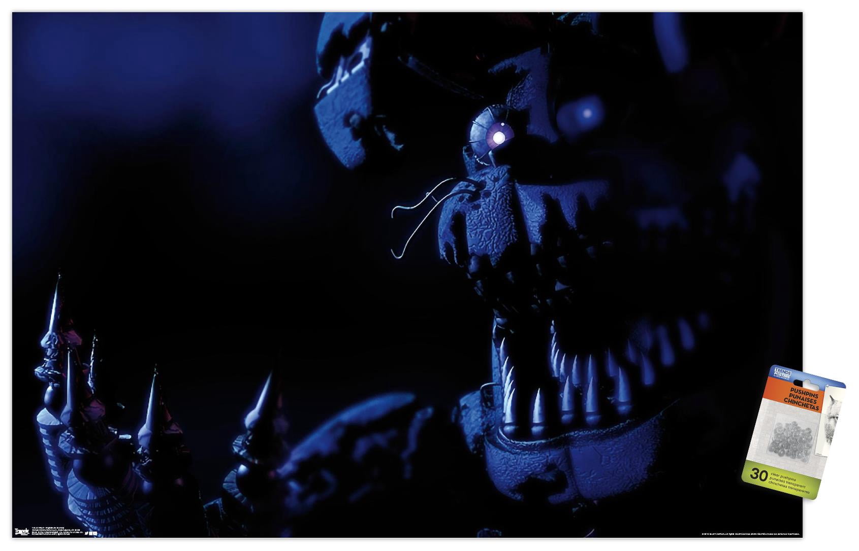 Five Nights at Freddy's - Nightmare Bonnie Wall Poster with Push Pins, 22.375" x 34"