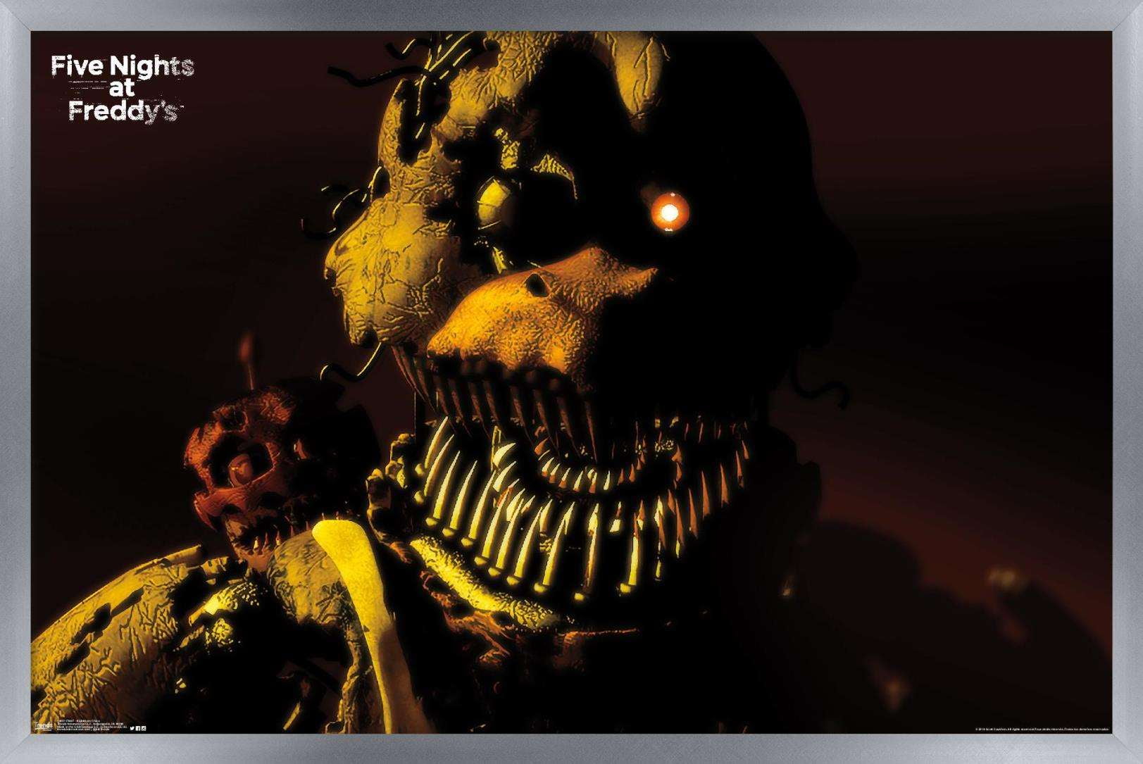 Five Nights at Freddy's - Nightmare Chica Wall Poster, 14.725 x 22.375,  Framed 