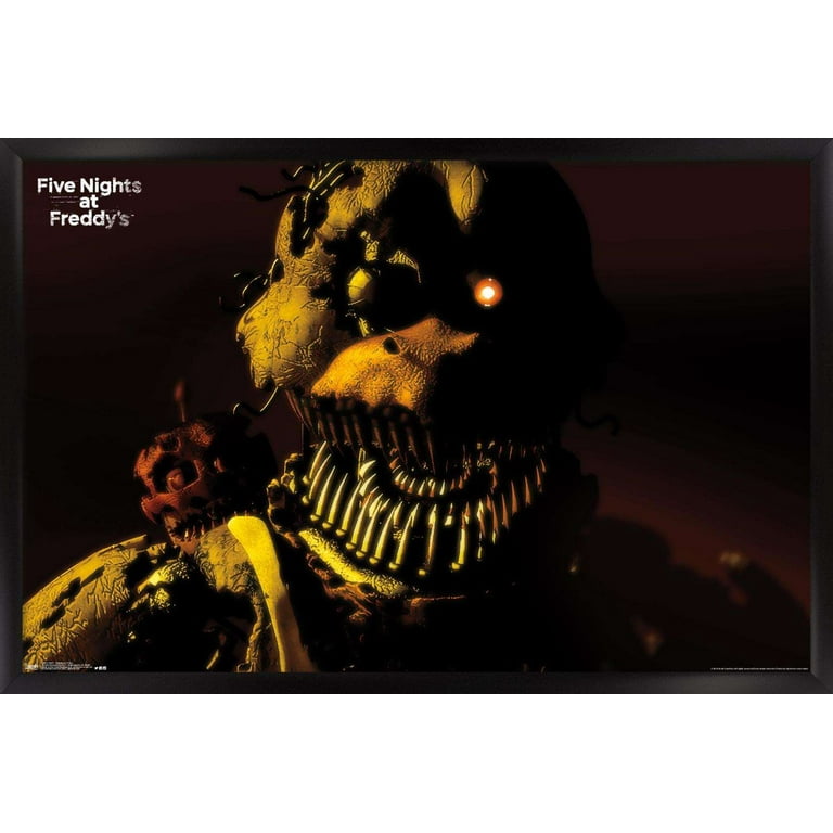 Five Nights at Freddy's - Nightmare Chica Wall Poster, 14.725 x 22.375,  Framed 