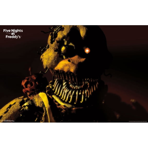 Five Nights at Freddy's - Nightmare Chica Wall Poster, 22.375" x 34"