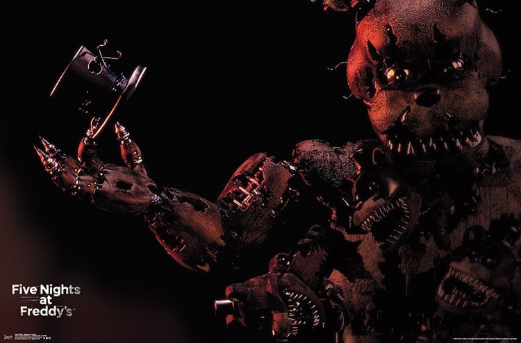 Five Nights at Freddy's - Nightmare Freddy Wall Poster, 22.375" x 34"
