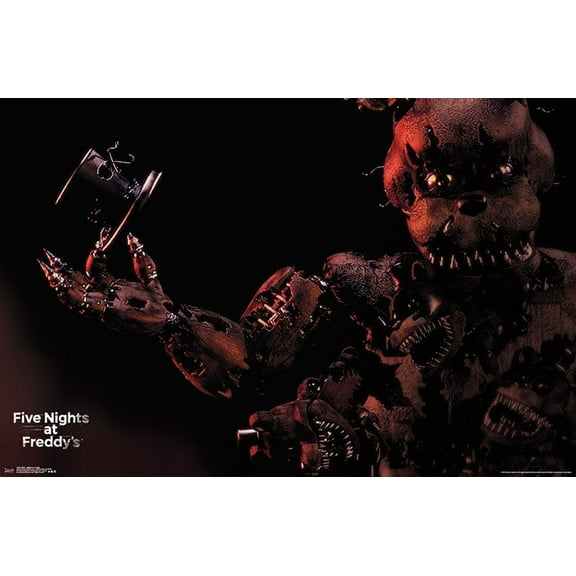 Five Nights at Freddy's - Nightmare Freddy Wall Poster, 22.375" x 34"
