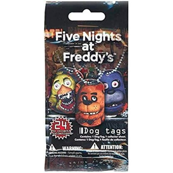 Five Nights at Freddy's Officially Licensed Dog Tags Necklace Mystery Pack Contains 1 Random Dog Tag Necklace
