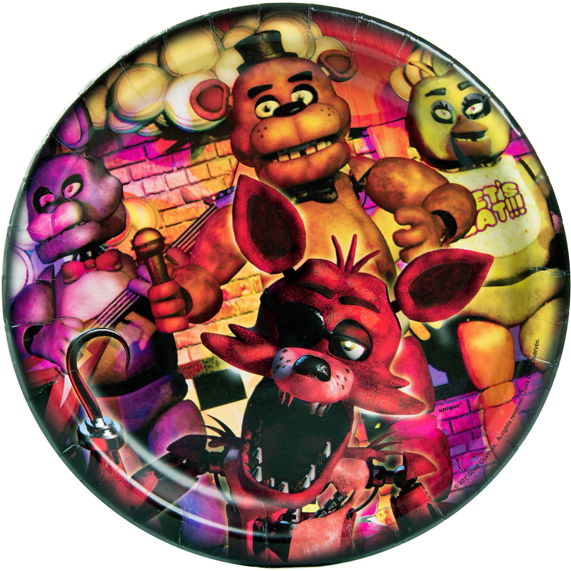 Five Nights at Freddy's Paper Plates, 9in, 8ct