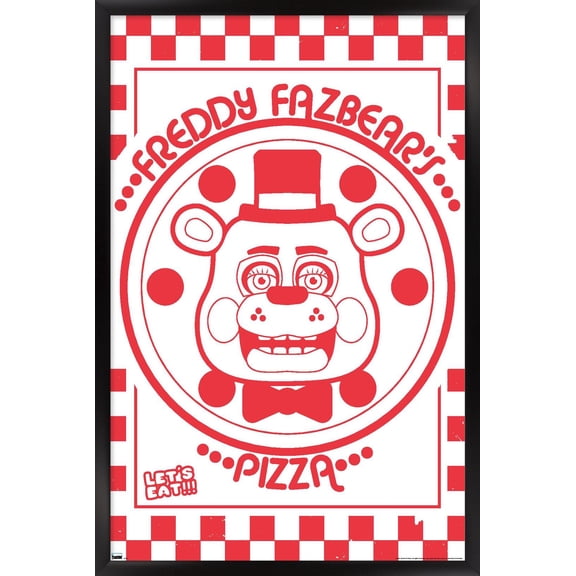Five Nights at Freddy's - Pizza Box Wall Poster, 14.725" x 22.375" Framed