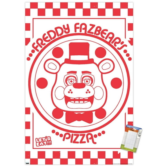 Five Nights at Freddy's - Pizza Box Wall Poster, 22.375" x 34"