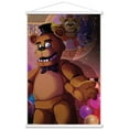 thumbnail image 1 of Five Nights at Freddy's - Pizzeria Art Wall Poster with Wooden Magnetic Frame, 22.375" x 34", 1 of 3