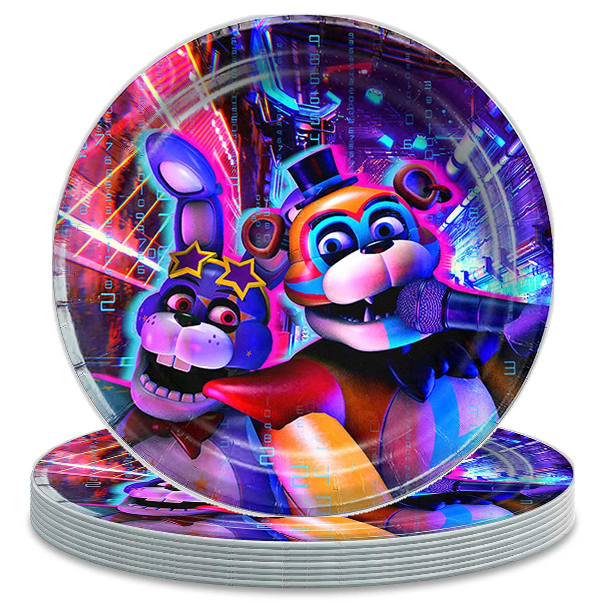 Five Nights at Freddy's Plates Party Supplies Birthday Decorations Tableware Disposable Dinnerware