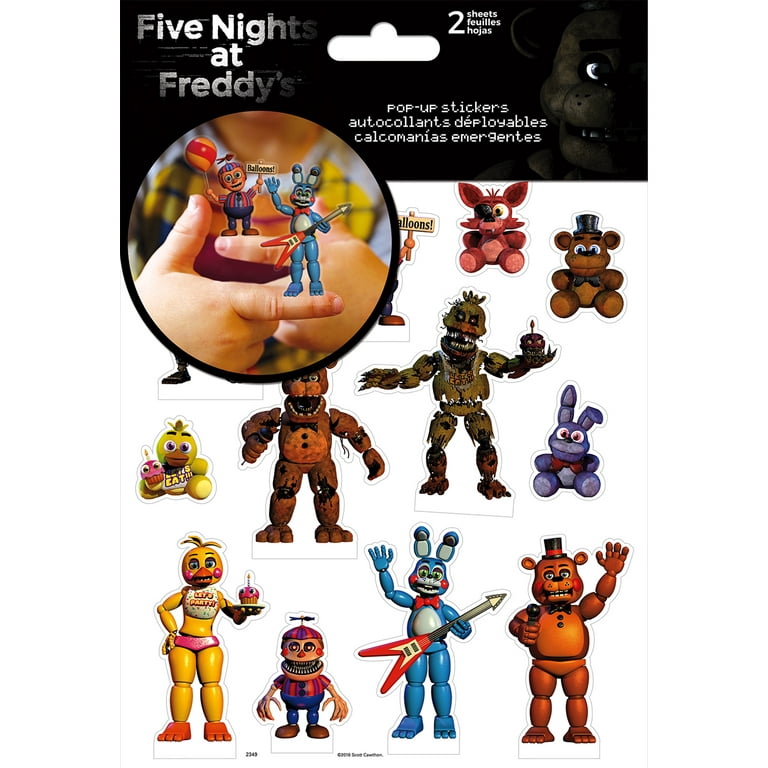 Five Nights at Freddy's Pop Up Stickers - 2 Sheet