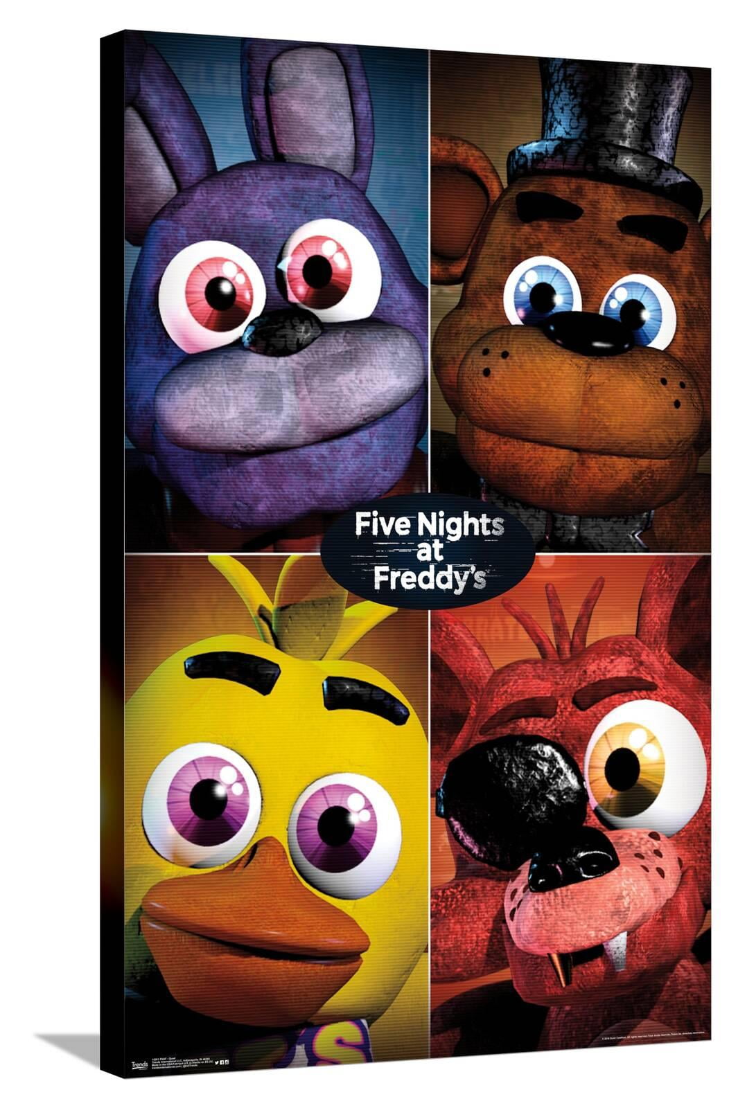 Five Nights at Freddy's - Quad Canvas Wall Poster, 22.375" x 34"
