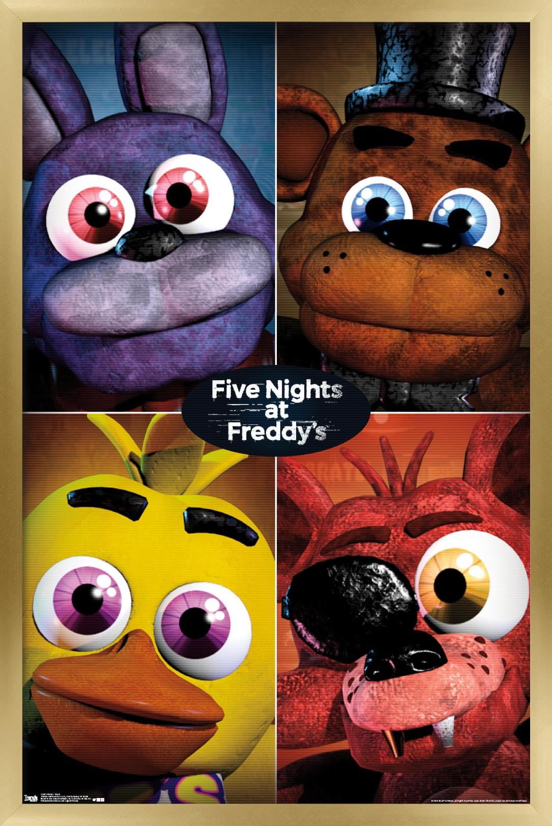 Five Nights at Freddy's - Quad Wall Poster, 14.725" x 22.375", Framed