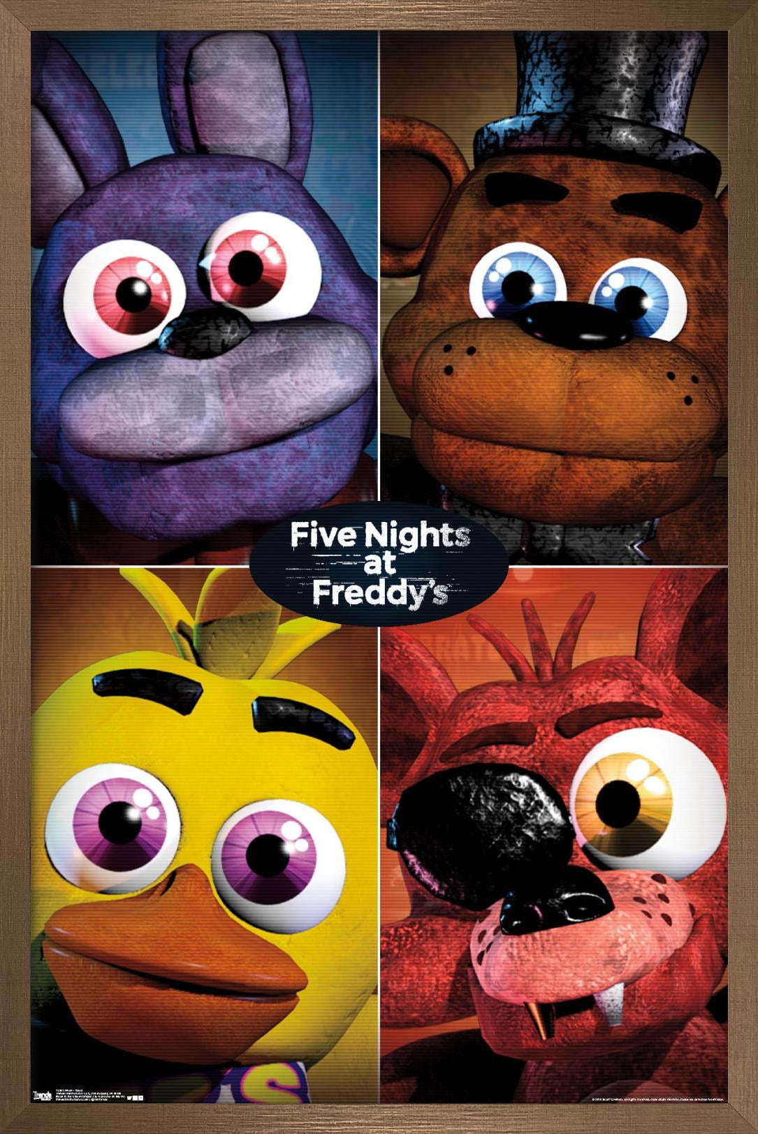Five Nights at Freddy's - Quad Wall Poster, 14.725" x 22.375", Framed
