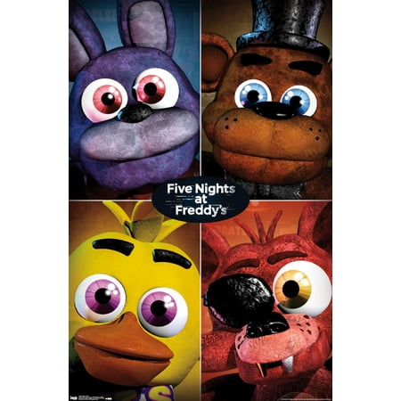 Five Nights at Freddy's - Quad Wall Poster, 22.375" x 34"