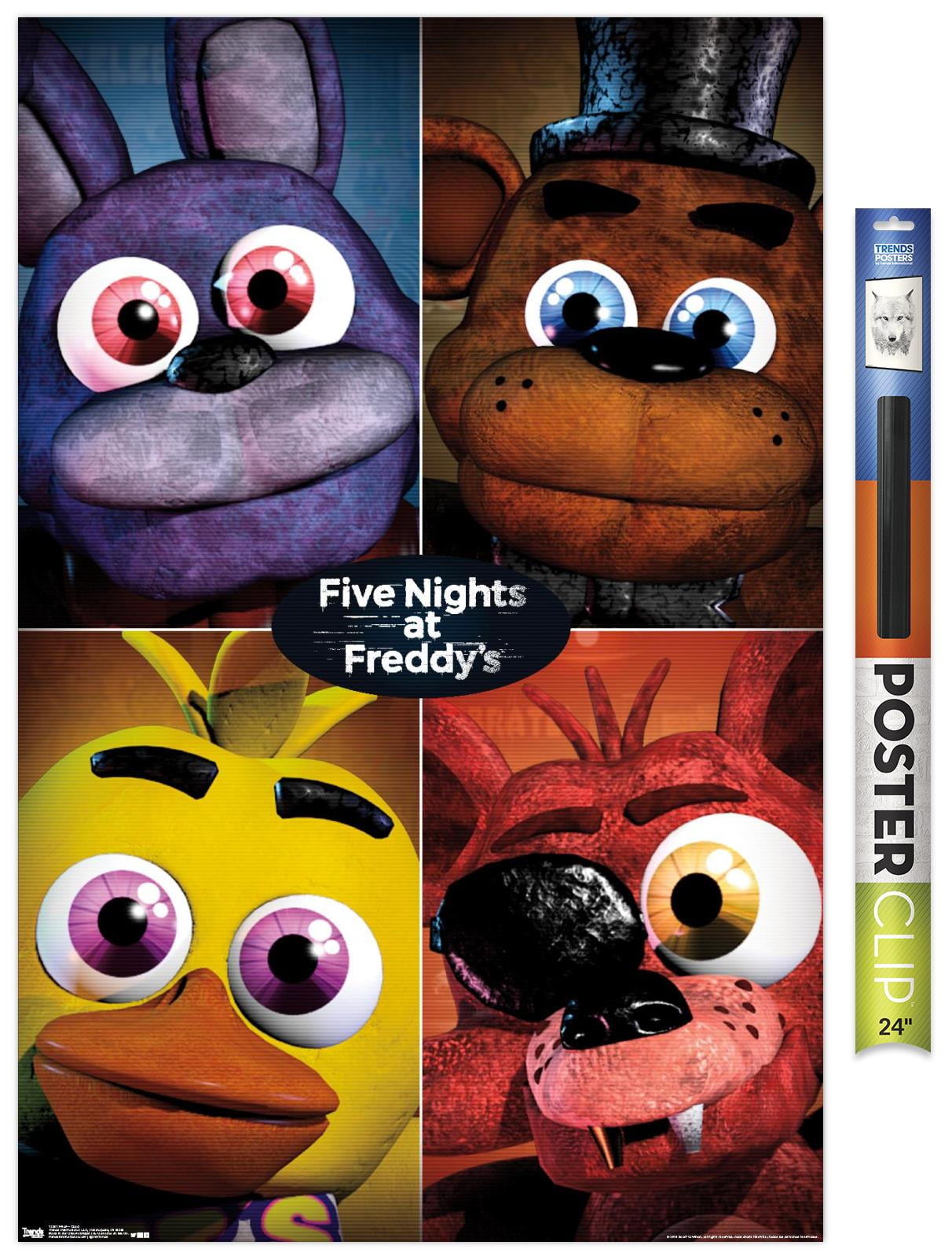 Five Nights at Freddy's - Quad Wall Poster, 22.375" x 34"