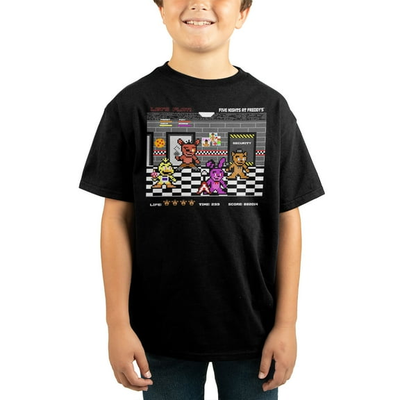 Five Nights at Freddy's Retro Gaming Youth Boys T-shirt-Small
