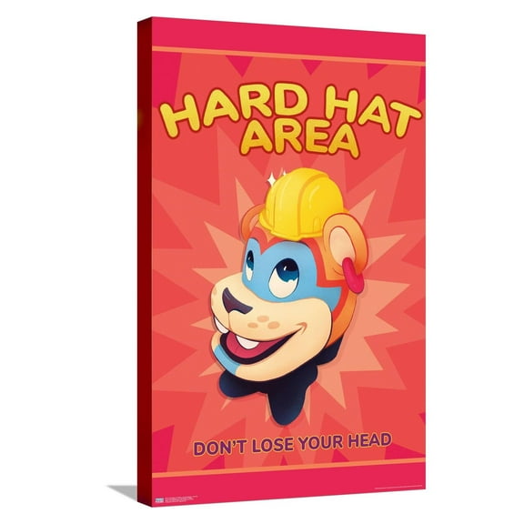 Five Nights at Freddy's: Security Breach - Hard Hat Canvas Wall Poster, 14.725" x 22.375"