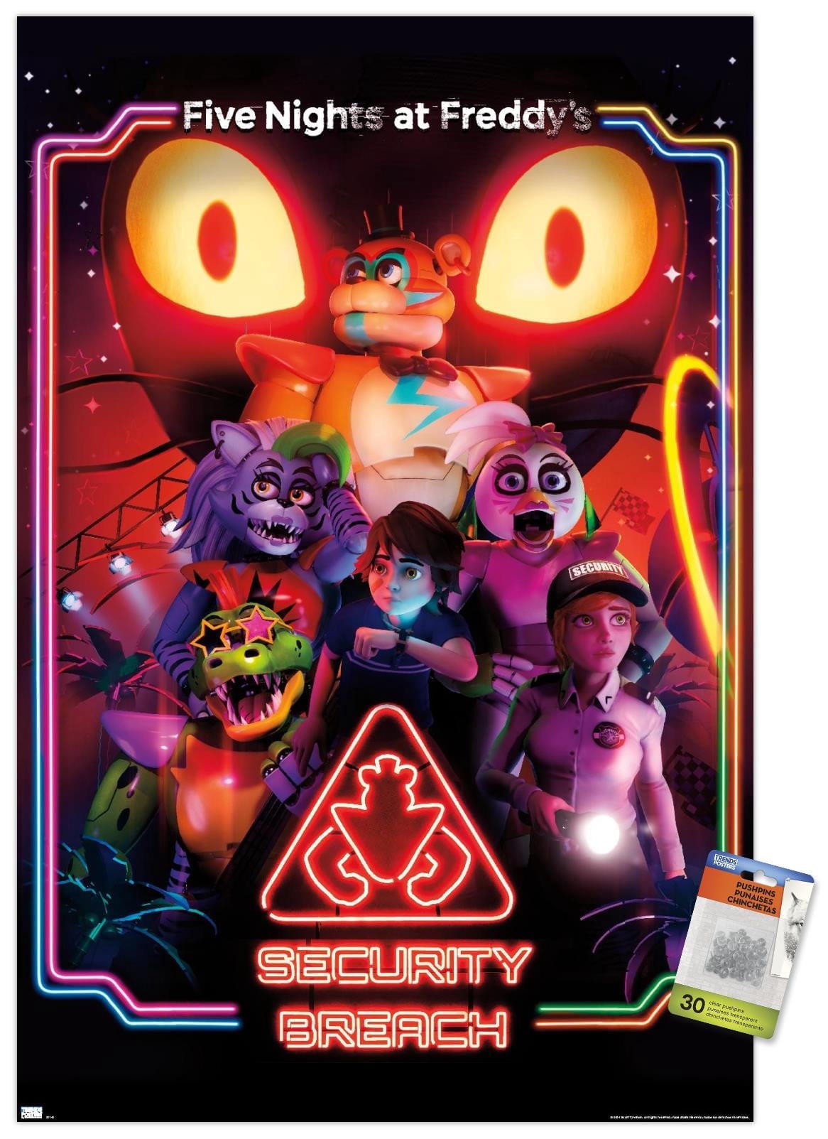 fnaf タペストリー ポスター ポップアップストア セキュリティブリーチ Five Nights at Freddy's: Security Breach - Key Art Wall Poster