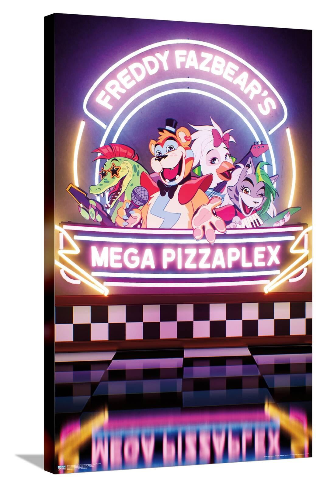 Five Nights at Freddy's: Security Breach - Mega Pizzaplex Canvas Wall Poster, 22.375" x 34"