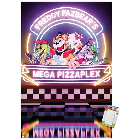 Five Nights at Freddy's: Security Breach - Mega Pizzaplex Wall Poster, 22.375" x 34"