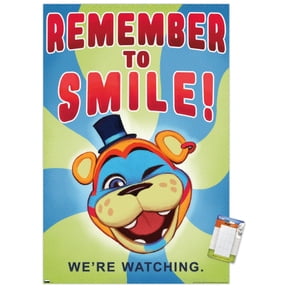 Five Nights at Freddy's: Security Breach - Remember To Smile Wall Poster, 22.375" x 34"