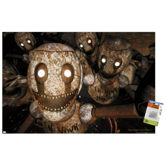 Five Nights at Freddy's: Security Breach - Smiles Wall Poster with Pushpins, 22.375" x 34"