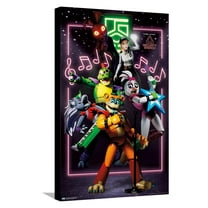 Five Nights at Freddy's: Security Breach - The Band Canvas Wall Poster, 14.725" x 22.375"