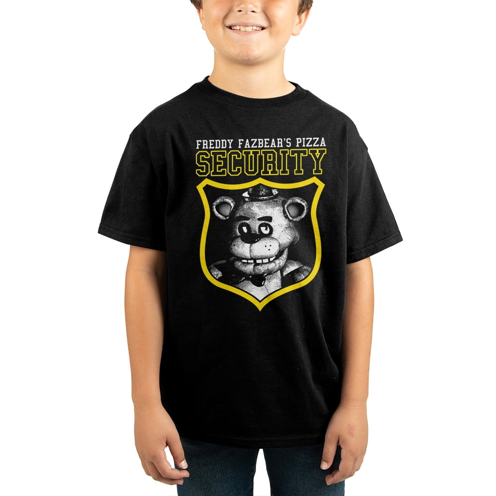 Five Nights at Freddy's Security Guard Youth Boys T-shirt-X-Small ...