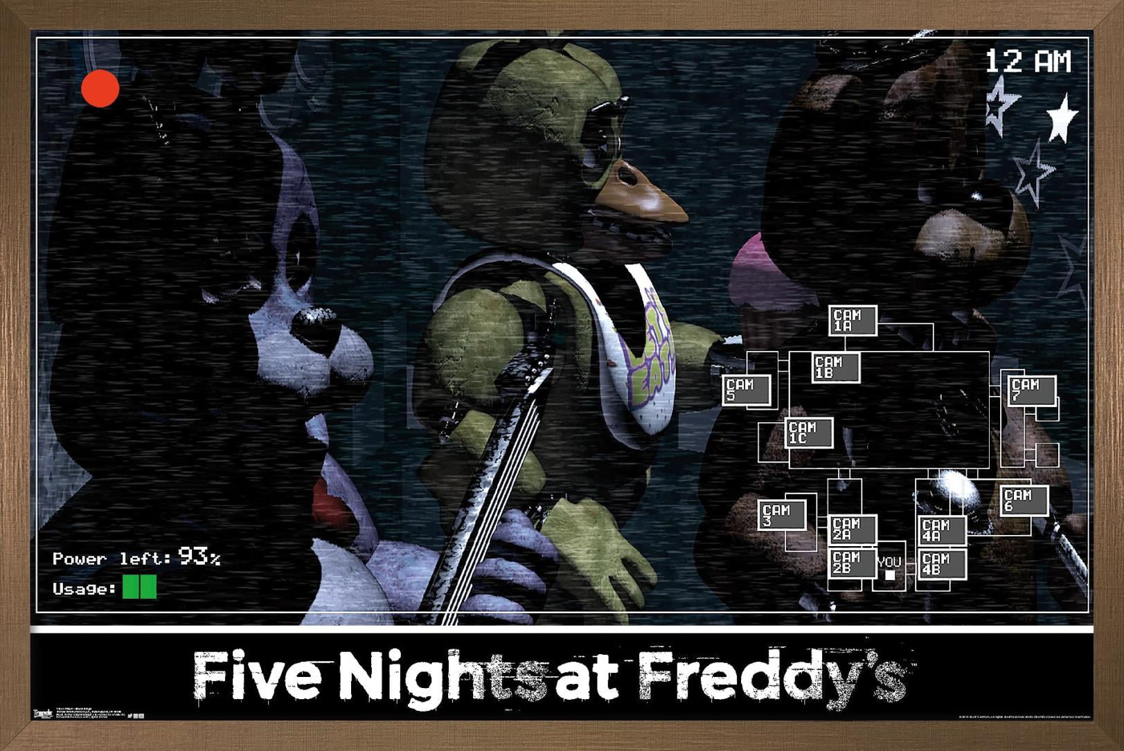 Five Nights at Freddy's - Show Stage Wall Poster, 14.725" x 22.375", Framed