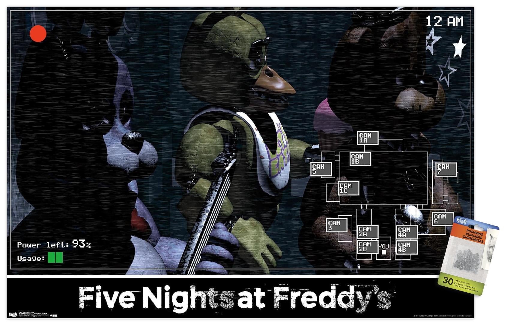 Five Nights at Freddy's - Show Stage Wall Poster with Push Pins, 22.375" x 34"