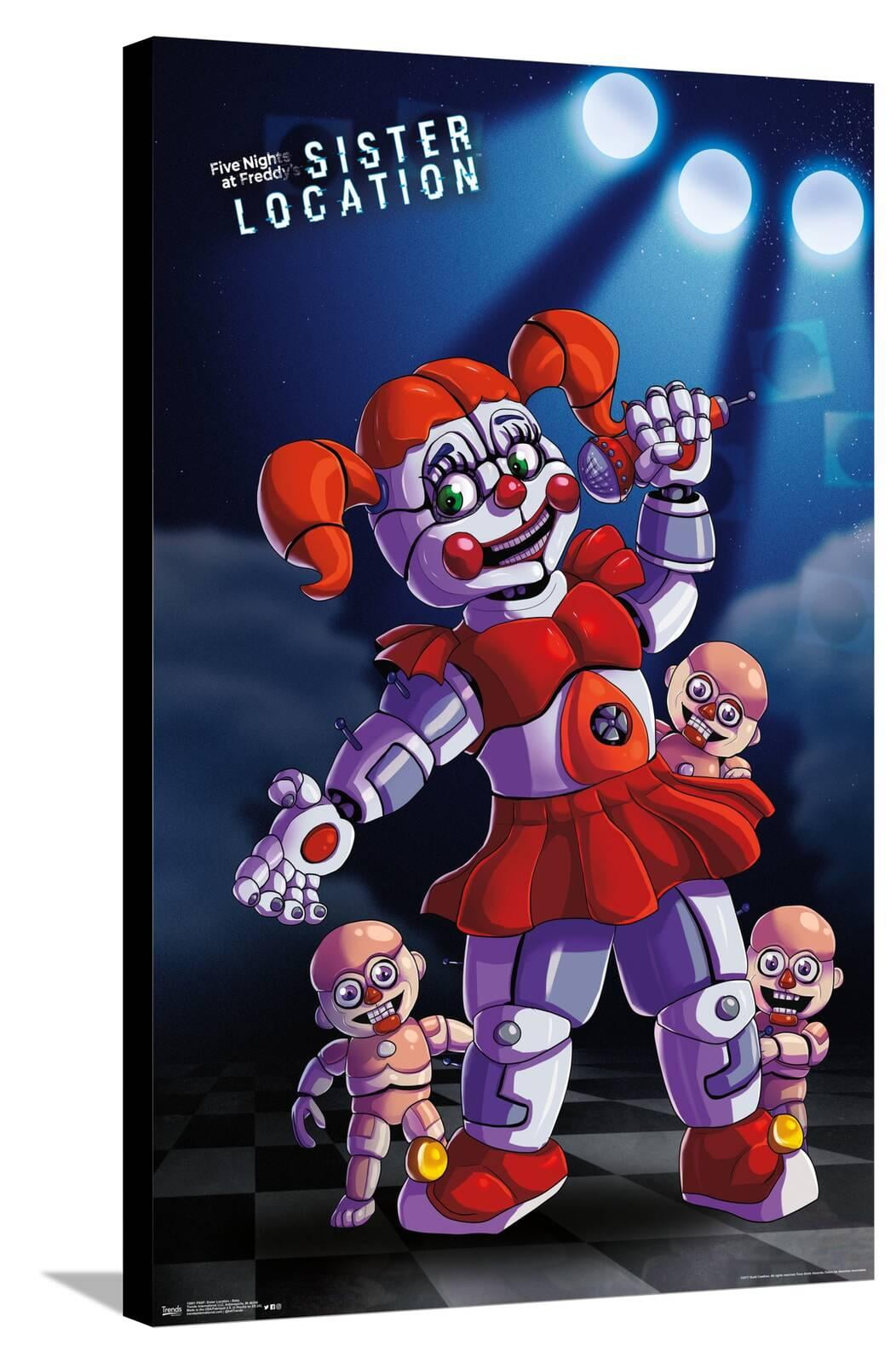 Five Nights at Freddy's: Sister Location - Baby Canvas Wall Poster, 22.375" x 34"