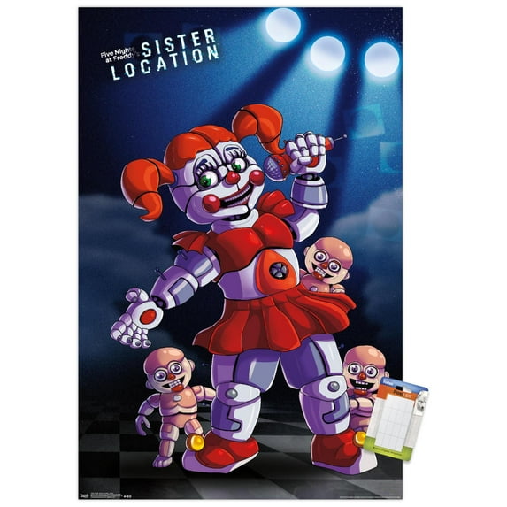 Five Nights at Freddy's: Sister Location - Baby Wall Poster, 22.375" x 34"