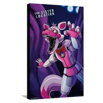 Five Nights at Freddy's: Sister Location - Funtime Foxy Canvas Wall Poster, 14.725" x 22.375"