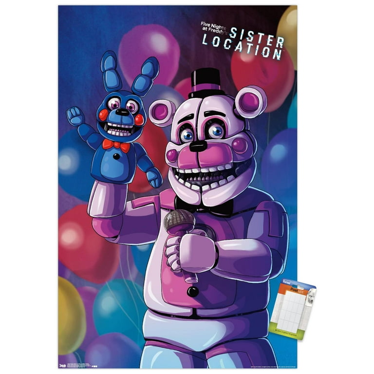 Five Nights at Freddy's: Sister Location - Funtime Freddy Wall Poster,  14.725 x 22.375 