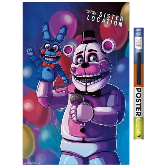 Five Nights at Freddy's: Sister Location - Funtime Freddy Wall Poster, 22.375" x 34"