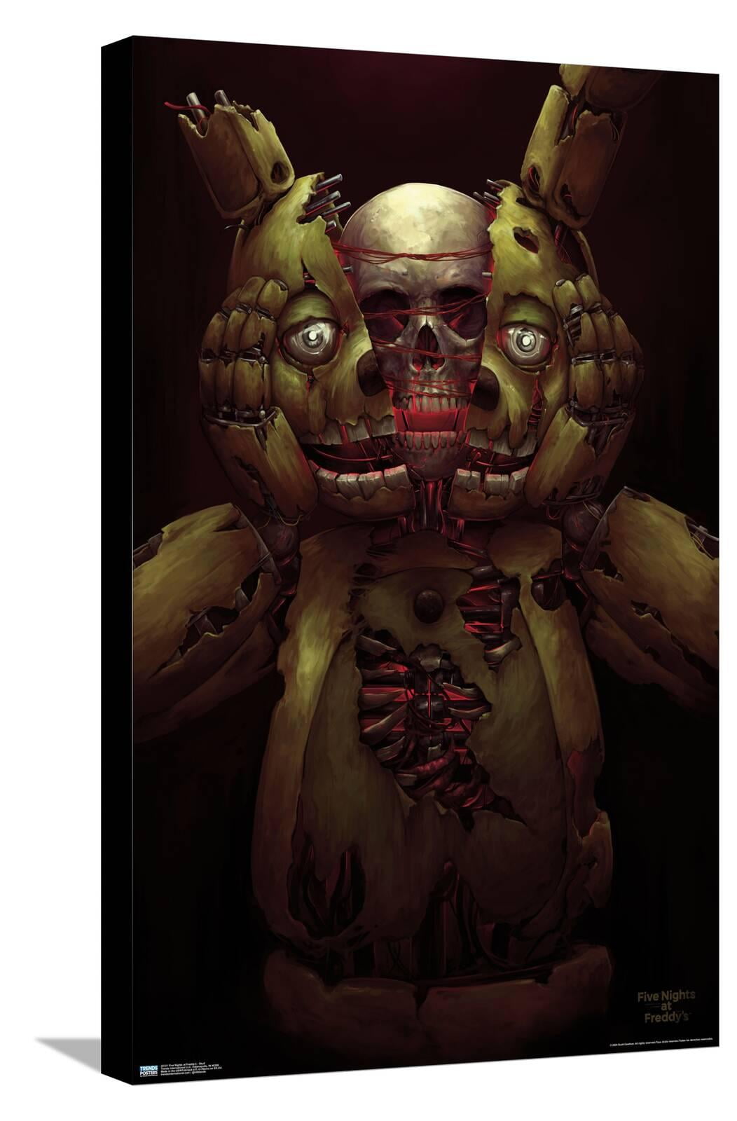 Five Nights at Freddy's - Skull Canvas Wall Poster, 14.725" x 22.375"
