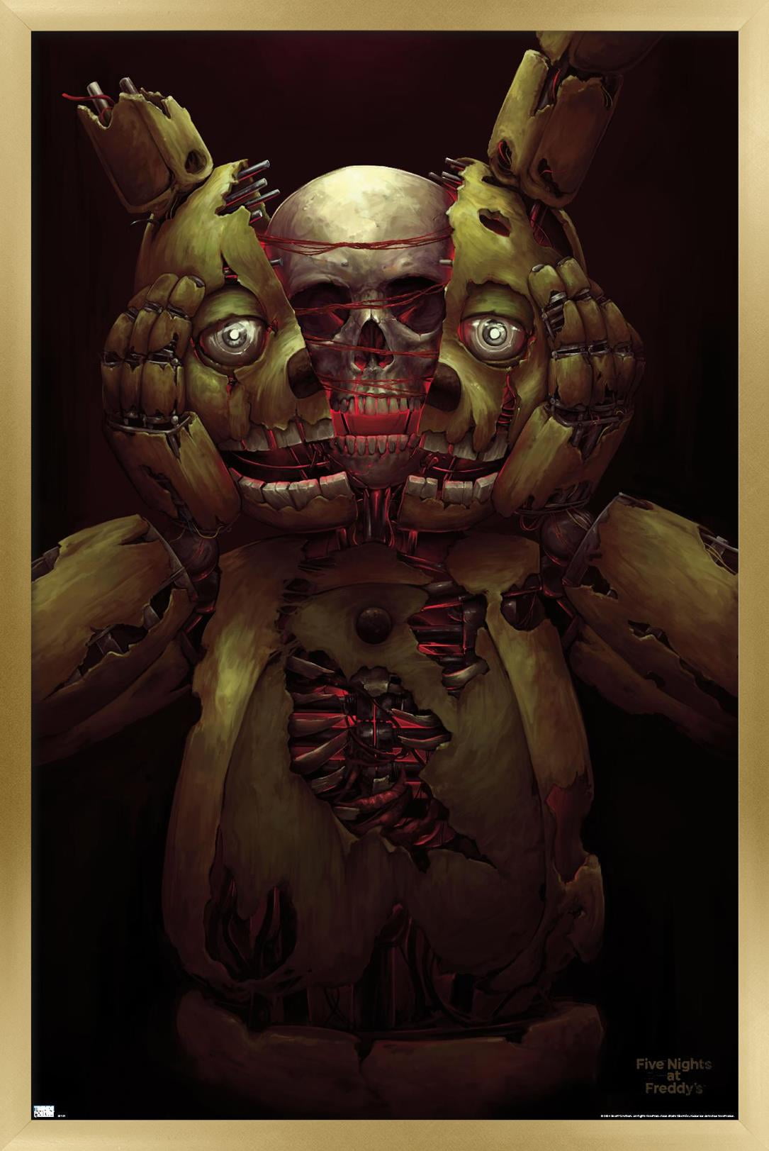 Five Nights at Freddy's - Skull Wall Poster, 14.725" x 22.375" Framed