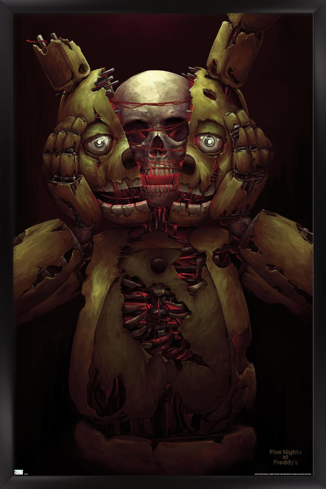 Five Nights at Freddy's - Skull Wall Poster, 22.375" x 34" Framed