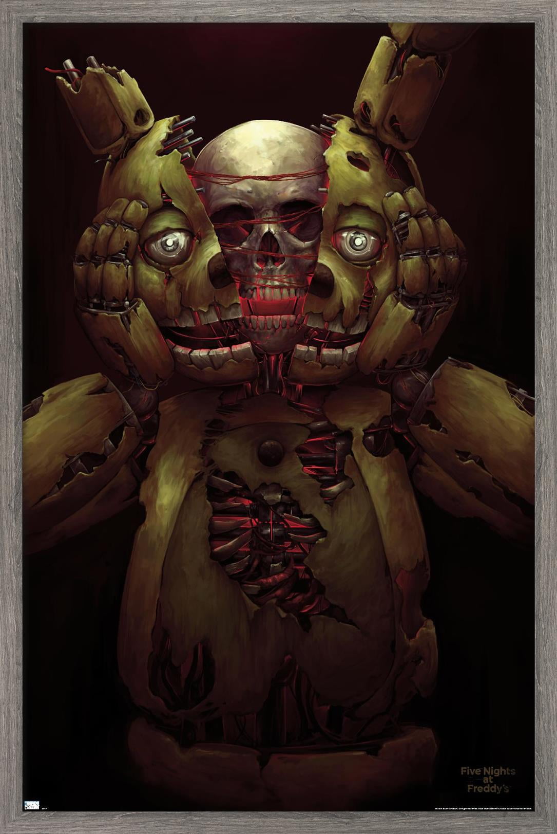 Five Nights at Freddy's - Skull Wall Poster, 22.375" x 34" Framed