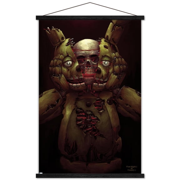 Five Nights at Freddy's - Skull Wall Poster with Magnetic Frame, 22.375" x 34"