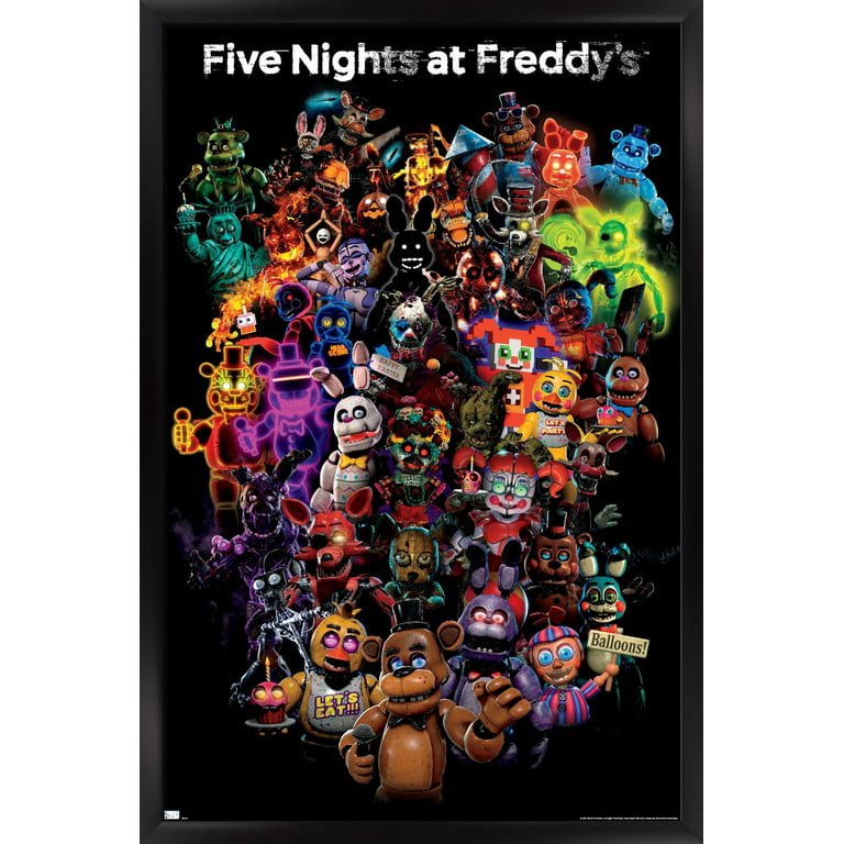 Five Nights at Freddy's: Special Delivery - Collage Wall Poster with Wooden  Magnetic Frame, 22.375 x 34 