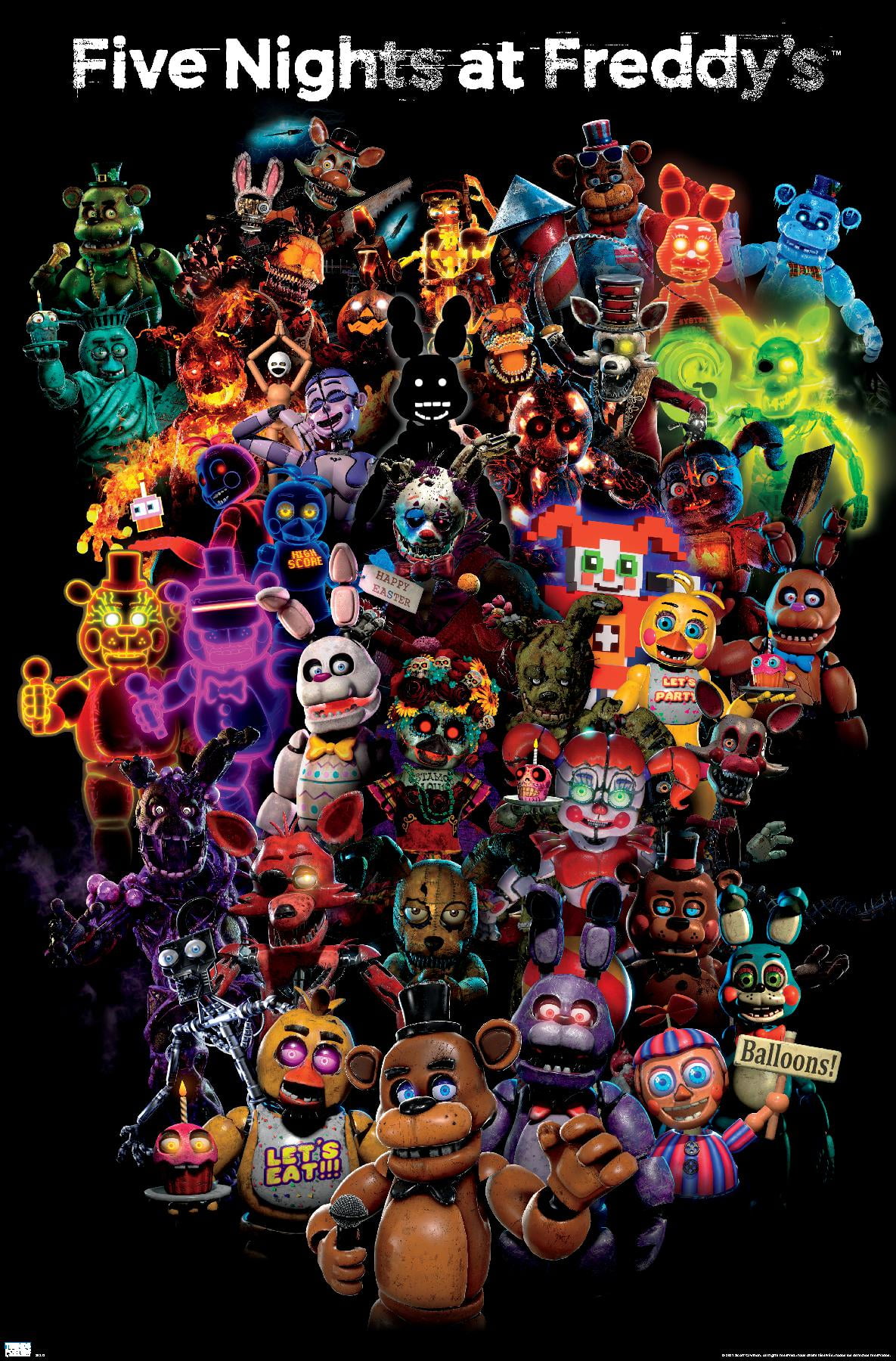 Five Nights At Freddy's - Gaming Poster (5 Nights - Fnaf) (Ultimate Group)