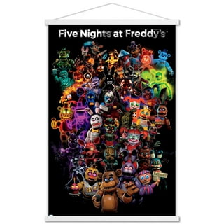 FNAF 10 game ultra realistic and scary poster