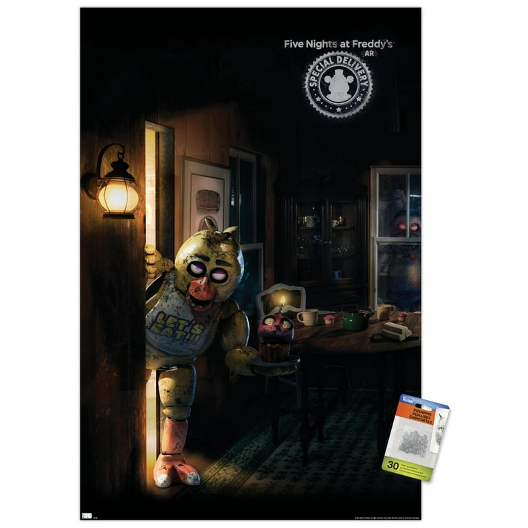 Five Nights at Freddy's Movie - Foxy One Sheet Wall Poster with Push Pins,  14.725 x 22.375 